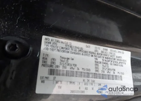 2016 Ford Focus Se from USA, damaged, VIN 1FADP3F23GL250113